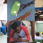Imagem: frames de vídeos realizados por cursistas do Minuto Escola